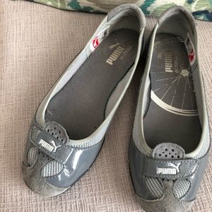 Gray Puma flats